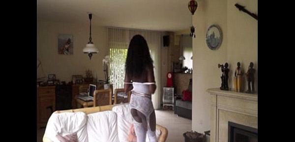  Ebony beauty strips - Message me from fuck her at met her on my fuck at date her